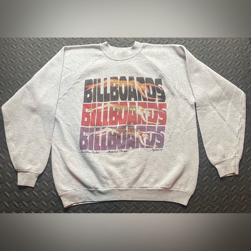 1993 Prince Billboards Grey Crewneck Sweater